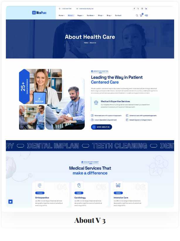 Mediplace - Health & Medical Multipurpose HTML Template