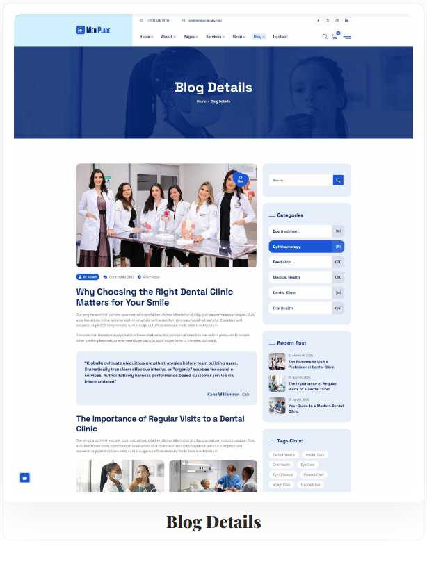 Mediplace - Health & Medical Multipurpose HTML Template
